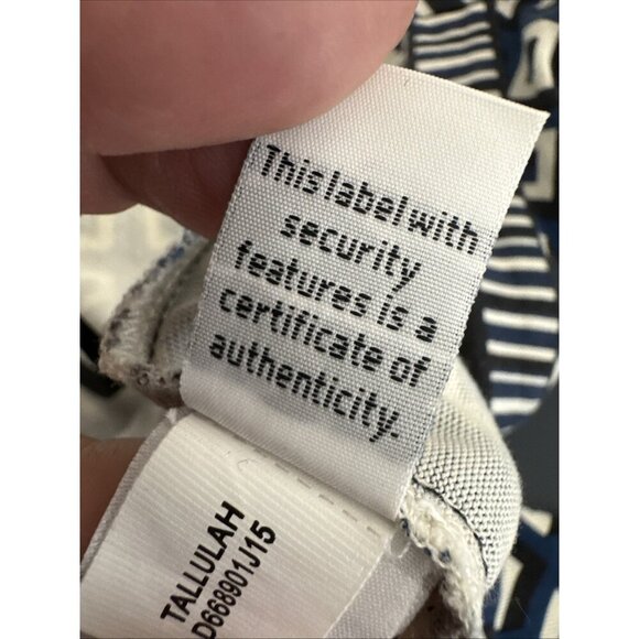 Diane von Furstenberg women's 4 Silk Jersey Wrap Dress Blue Geometric EUC - Picture 13 of 15